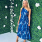 KiKi Pleat Detail Dress Navy