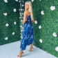 KiKi Pleat Detail Dress Navy