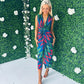 Nina Knot Detail Dress Aztec Green