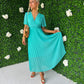 Orla Banded Midi Dress Aqua