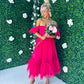 Jayn Occasion Maxi Dress Hot Pink