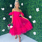 Jayn Occasion Maxi Dress Hot Pink