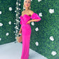 Kara Occasion Maxi Dress Hot Pink
