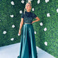 Kylie Satin Maxi Skirt Forest