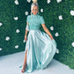 Kylie Satin Maxi Skirt Pastel