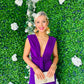 Freah Plunge Dress Violet