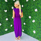 Freah Plunge Dress Violet