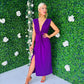 Freah Plunge Dress Violet