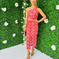 Harri Cut Out Lurex Dress Amber