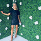 Cecile Sequin Mini Dress Black