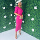 Kalen Midi Dress Pink