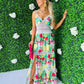 Olive Detailed Maxi Dress Green