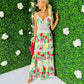 Olive Detailed Maxi Dress Green