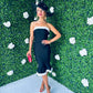 Erin Monochrome Midi Dress