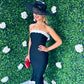 Erin Monochrome Midi Dress