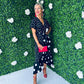 Maisie Mixed Polka Dot Midi Dress