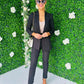Glenda Double Breasted Suit Black