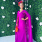 Phebe Cape Bodycon Dress Orchid