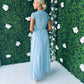 Pica Sequin & Tulle Dress Blue
