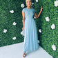 Pica Sequin & Tulle Dress Blue