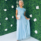 Pica Sequin & Tulle Dress Blue