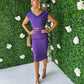 Miley Occasion Midi Dress Purple