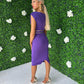 Miley Occasion Midi Dress Purple