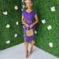 Miley Occasion Midi Dress Purple