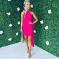 Clarice Mini Bodycon Dress Cerise