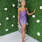 Maura Occasion Midi Dress Lilac