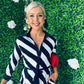 Brielle Shirt Maxi Dress Black White Stripe PRE ORDER Arriving 23 Sep