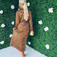 Hana Midaxi Dress Animal Green