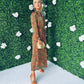 Hana Midaxi Dress Animal Green