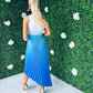 Sam Pleat Dress Ombre Blue