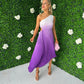 Sam Pleat Dress Ombre Lilac