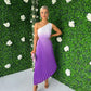Sam Pleat Dress Ombre Lilac