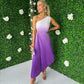 Sam Pleat Dress Ombre Lilac