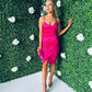Parker Corset Mini Dress Fuchsia