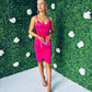 Parker Corset Mini Dress Fuchsia