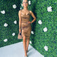 Parker Corset Mini Dress Bronze