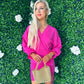 Camille Detail Mini Dress Fuchsia