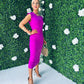 Rubi Ruched Dress Orchid