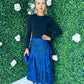 Addilyn 2 in 1 Frill Midi Dress Cobalt