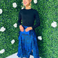 Addilyn 2 in 1 Frill Midi Dress Cobalt