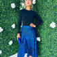 Addilyn 2 in 1 Frill Midi Dress Cobalt