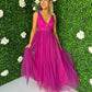 Lenore Tulle Maxi Dress Orchid