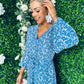 Sue Midaxi Dress Floral Blue