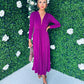 Katie Plunge Maxi Dress Orchid