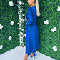 Hattie Midi Dress Splash Blue