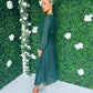Amber Pleat Midaxi Dress Forest